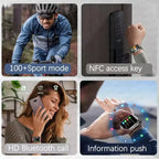 2026New Health Watch Blood Pressure Accurate Measure Smart Watches Men Uric Acid Blood Lipids waterproof Airbag Smartwatch Women