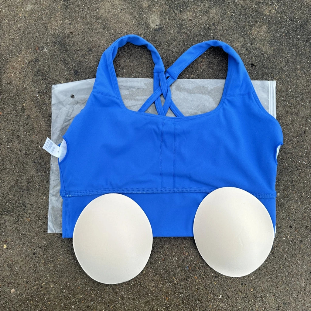 Solid Color Soft Tight Gym Yoga Underwear high strength shockproof Women Cross Back Fitness Bra Sport Top Comprehensive Butter