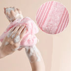 New Japanese Gentle Bath Rubbing Washcloth Nylon Bath Towel Back Exfoliating Scrub Shower Brush Sponge Body Bathroom Accessories