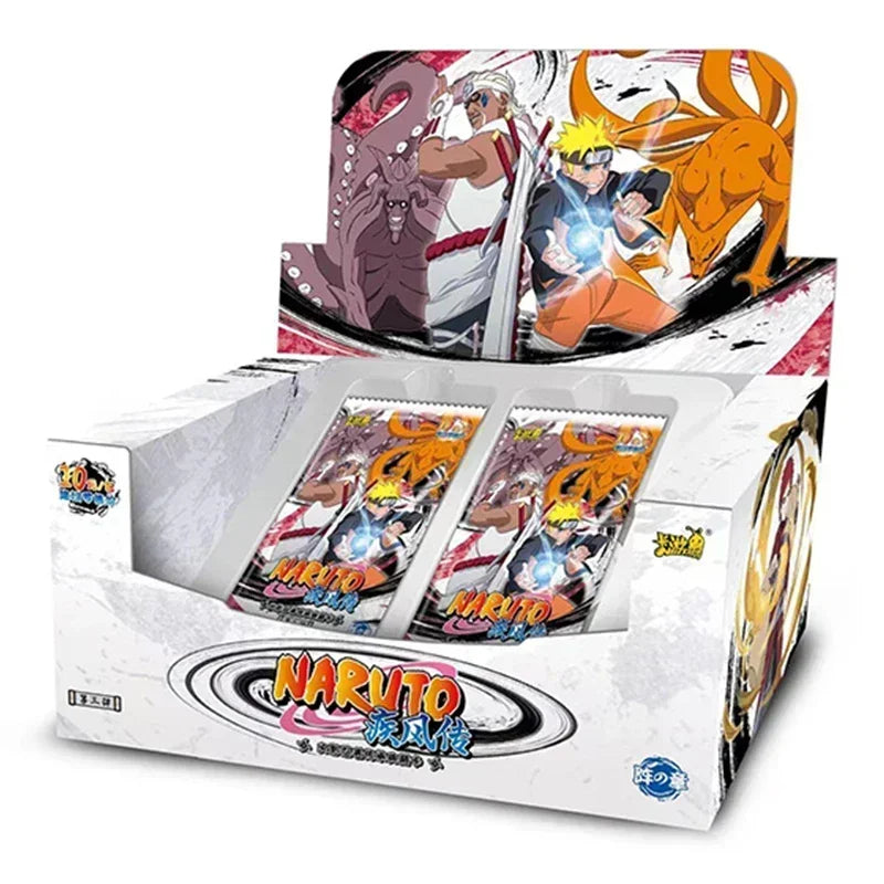 KAYOU Genuine Naruto Cards Box Anime Figure Card Booster Pack Sasuke Collection Flash Card Toy Birthday Christmas Gift for Kids
