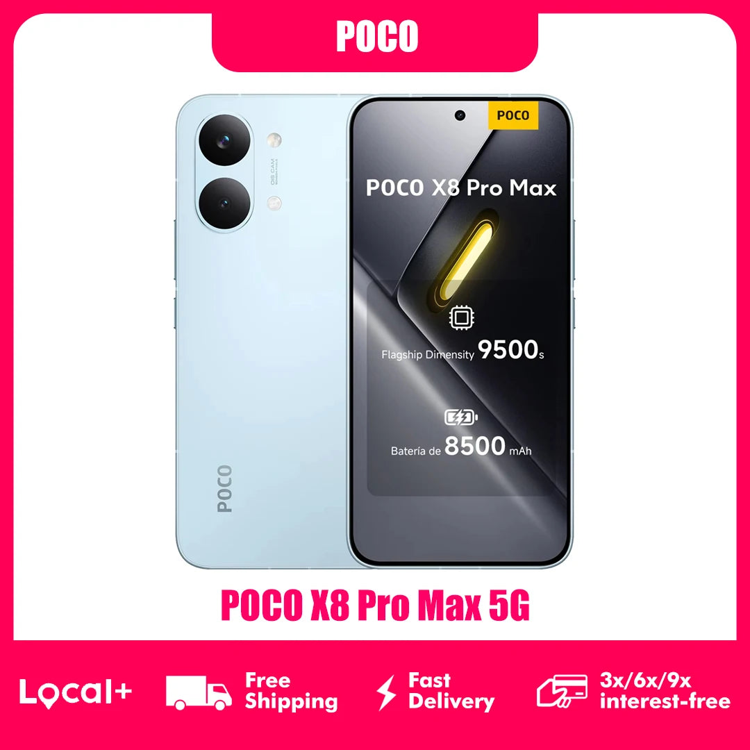 POCO X8 Pro MAX 5G 12GB 256GB 512GB NFC Smartphone Dimensity 9500s 8500mAh  50MP OIS Camera Image principale du produit