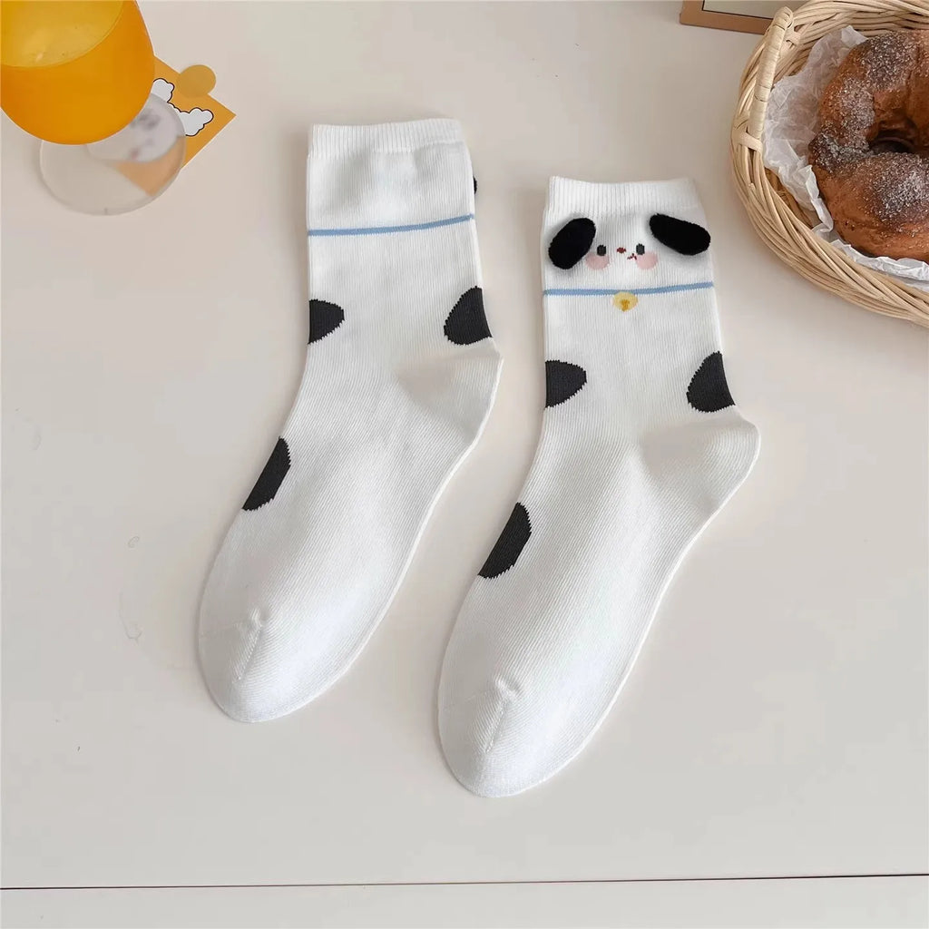 Fashion Sweet Cute 3D Animal Ears Pig Hosiery Winter Warm Cartoon Socks for Children Harajuku Cotton Soft Home Floor Sock