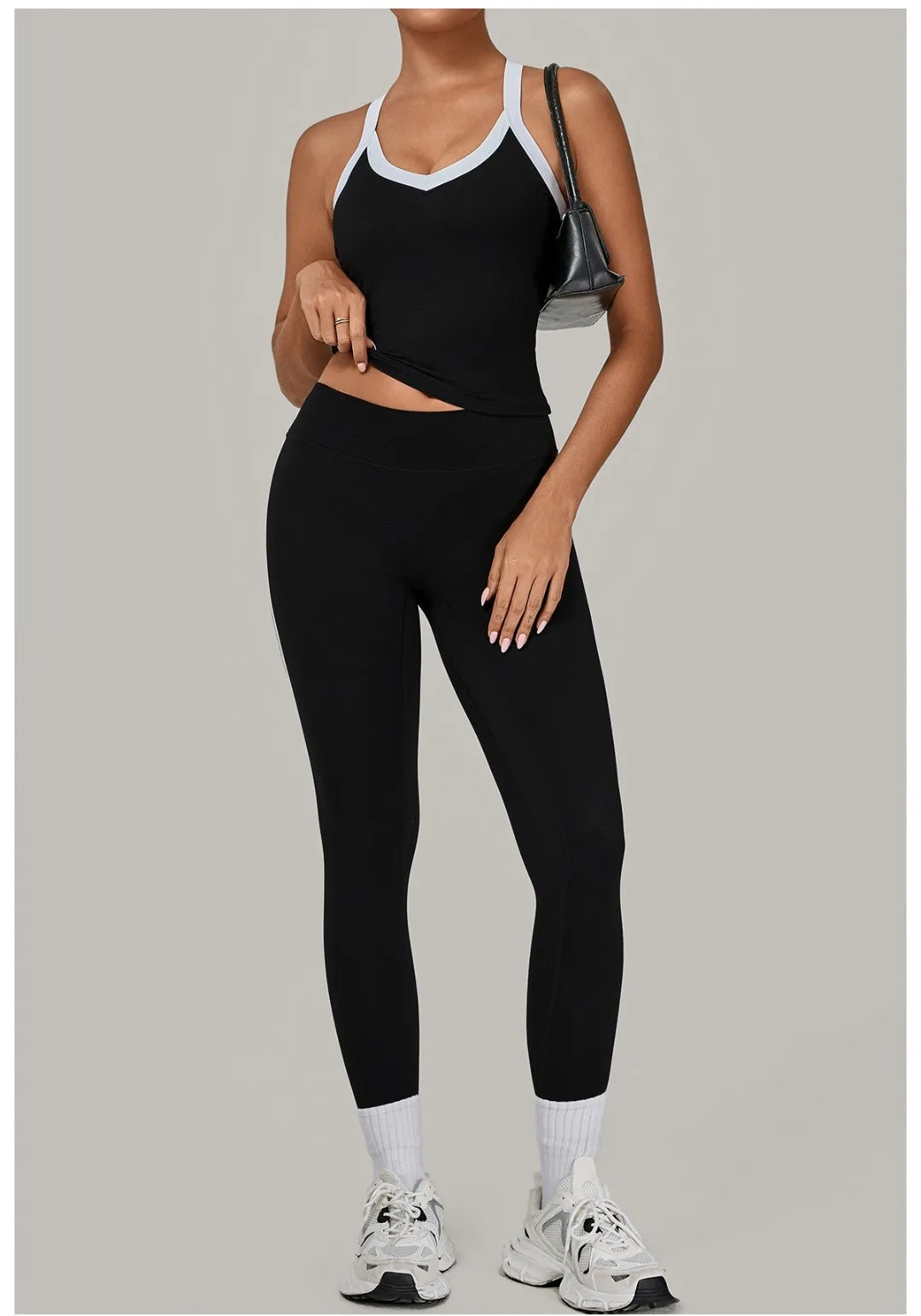 2PCS Women's Yoga Set High Waist Peach Hip Removable Padding Sports Bra Pants Fitness Suit Running Workout Gym Leggings Yoga Set
