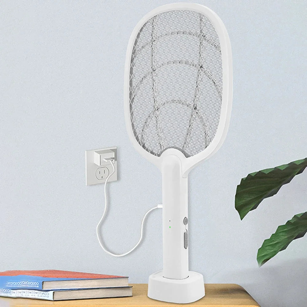 Mosquito Killer Lamp USB Rechargeable Electric Foldable Mosquito Killer Racket Fly Swatter Repellent Lamp Zapper Insects Racket Image secondaire du produit
