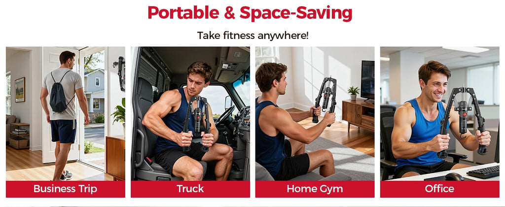 Full Body Power Trainer with Hydraulic Resistance, Push Twist Board with Ab Wheel for Chest, Arms, Shoulders and Core Strength