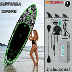 Funwater SUPFW10A Ultra-light inflatable Paddle Board 330*84*15 Paddle Board size, PVC Material, Adult Water Sports, yoga, fishing, Travel, Sea surfing non-slip Paddle Board