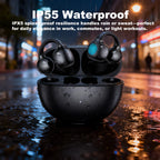 UYUXIO BT 5.4 Clip on Earbuds Wireless Open Ear Headphone with 72H Play Time Long-Battery Life Over Ear Buds for Sport Workouts