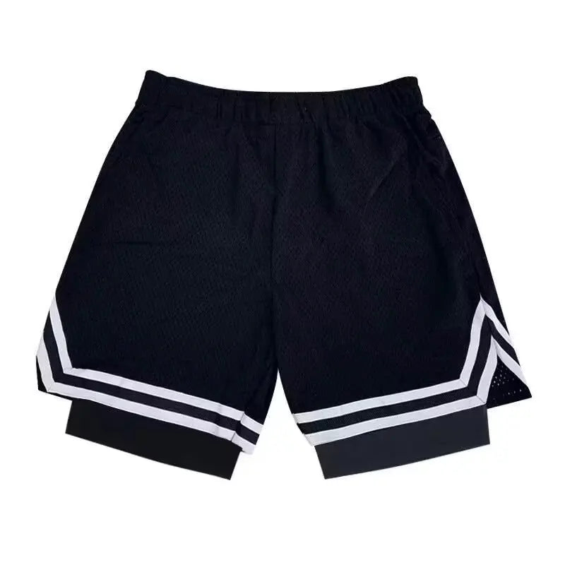 Children's basketball shorts cropped shorts trendy and loose summer pants wearing large shorts for training quick drying fitness
