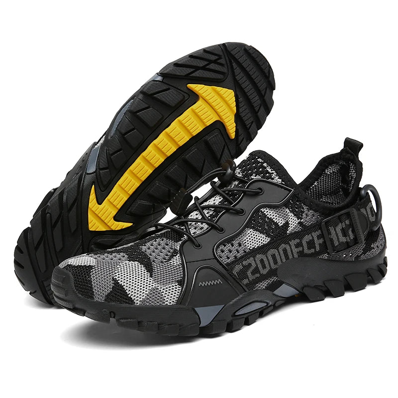2023 Summer Men Women Trekking Hiking Shoes Summer Mesh Breathable Men Sneakers Outdoor Trail Climbing Sports Shoes Size 36-47