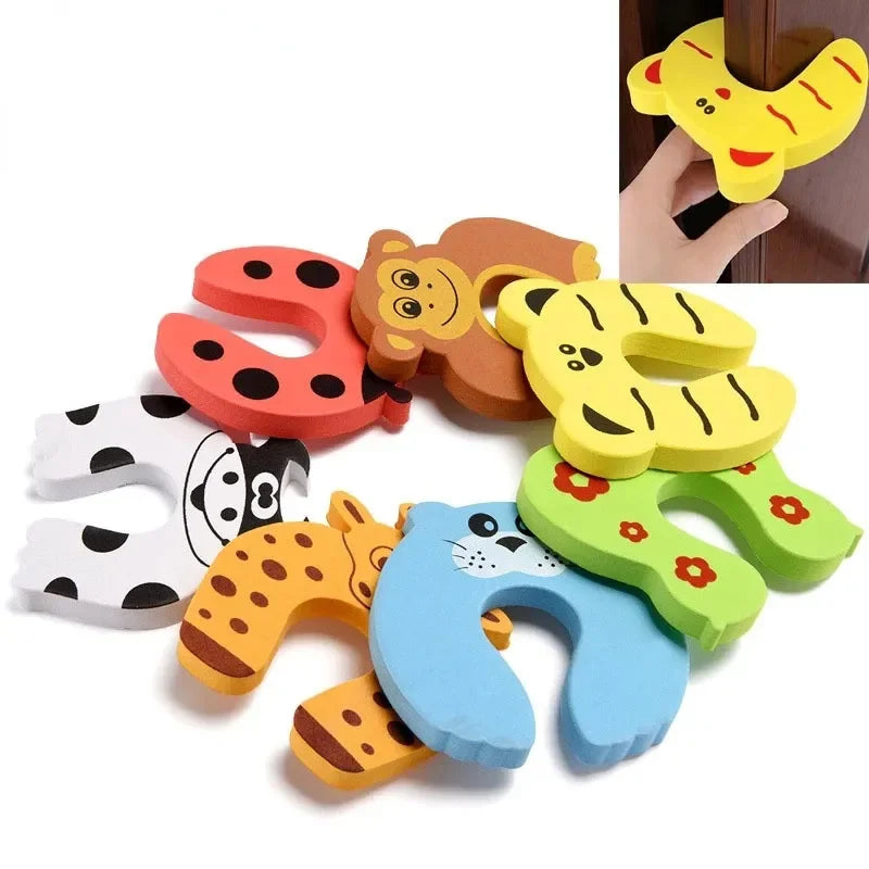 1PC Protection Baby Safety Cute Animal Security Door Stopper Furniture Baby Card Lock Newborn Care Children Kid Finger Protector Main image