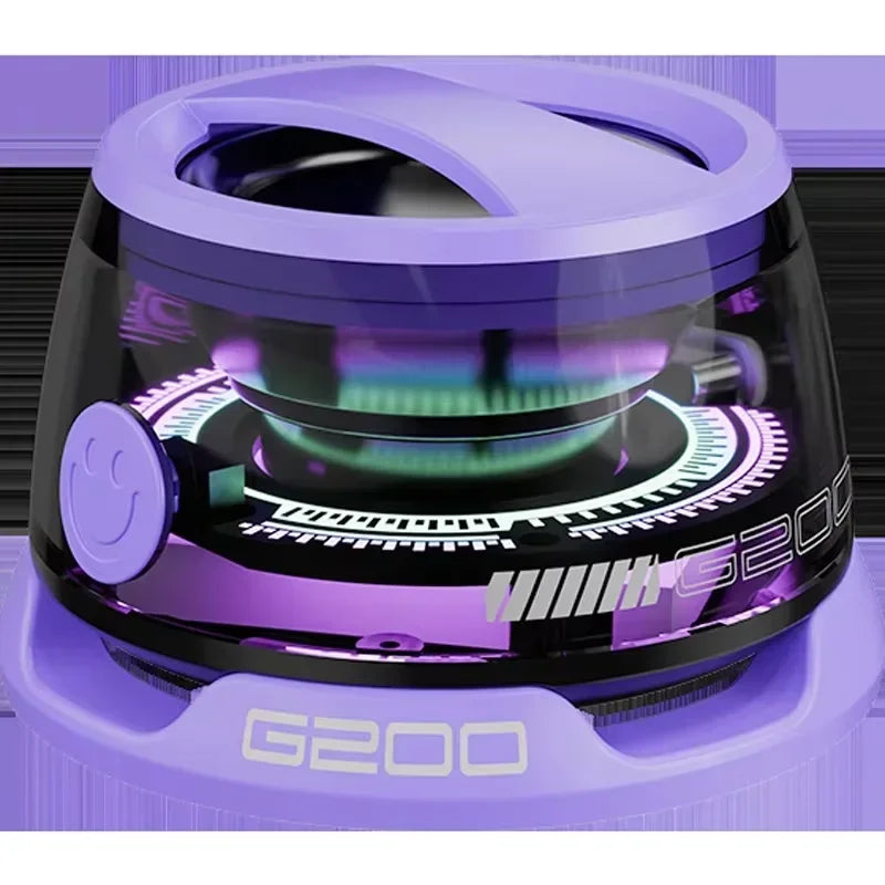 VIKEFON Portable Mini Bluetooth Speaker G200 RGB Lighting Magnetic Speaker BT5.3 Mini Sound Box 7 Hours Playback Phone Holder
