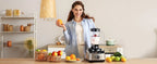 Food Processor, 11-in-1 Multifunctional Kitchen Machine with 2.5L Bowl & 1.5L Blender