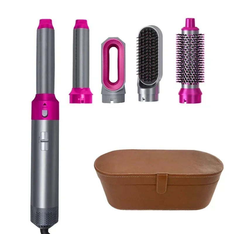 5 in 1 Hair Dryer Hot Comb Set Professional Curling Iron Hair Straightener Styling Tool For Professional Hair Dryer Household