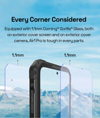 IIIF150 Air1 Rugged Phone Smartphone 5000mAh Battery 6.5" FHD+ Display 20MP Camera NFC IP68 IP69K 11.35MM Ultra-Thin Rugged