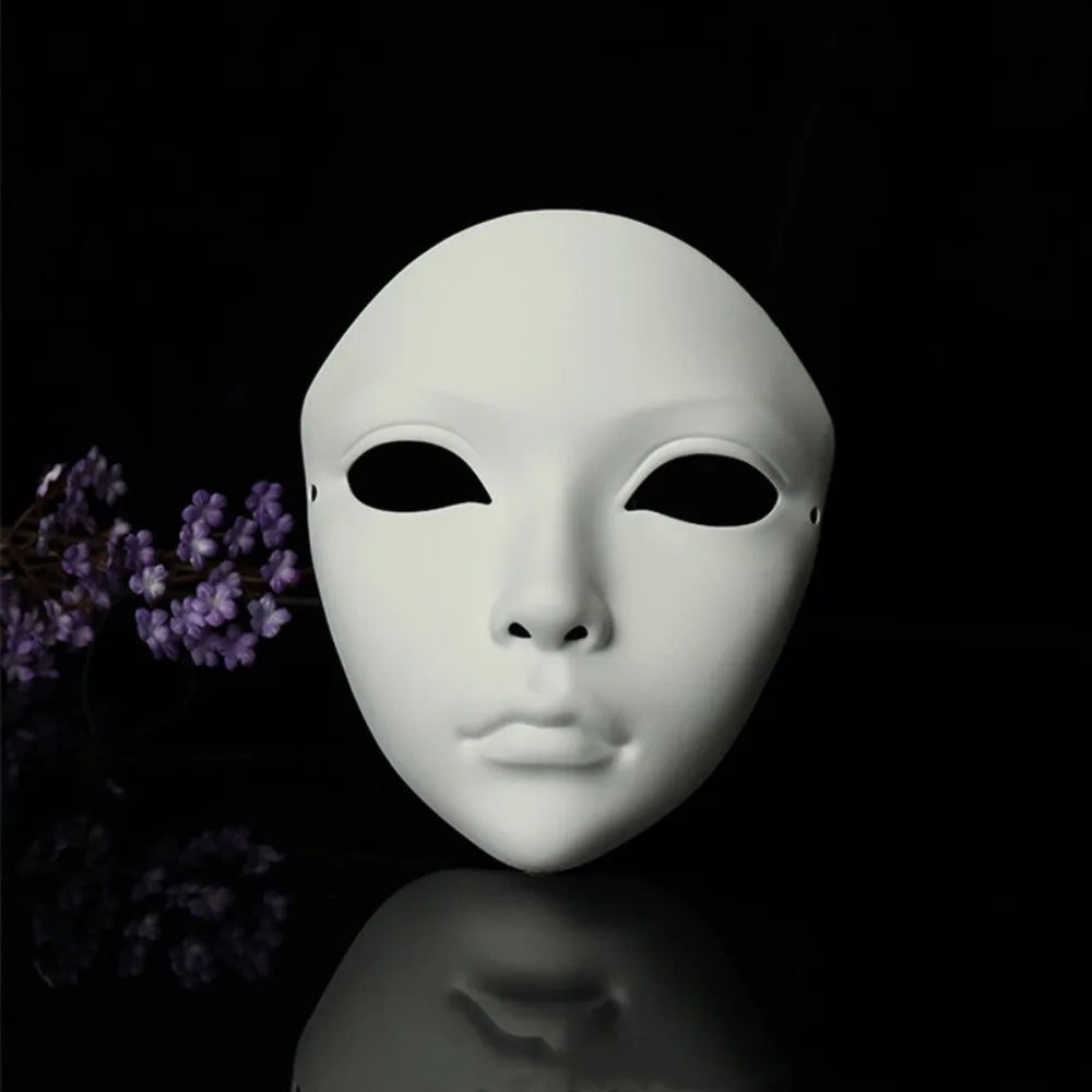Party Supplies Full Face Cosplay Geisha Mask Flower Dress Up Hanfu Cosplay Mask Masquerade Spooky Japanese Mask Children's