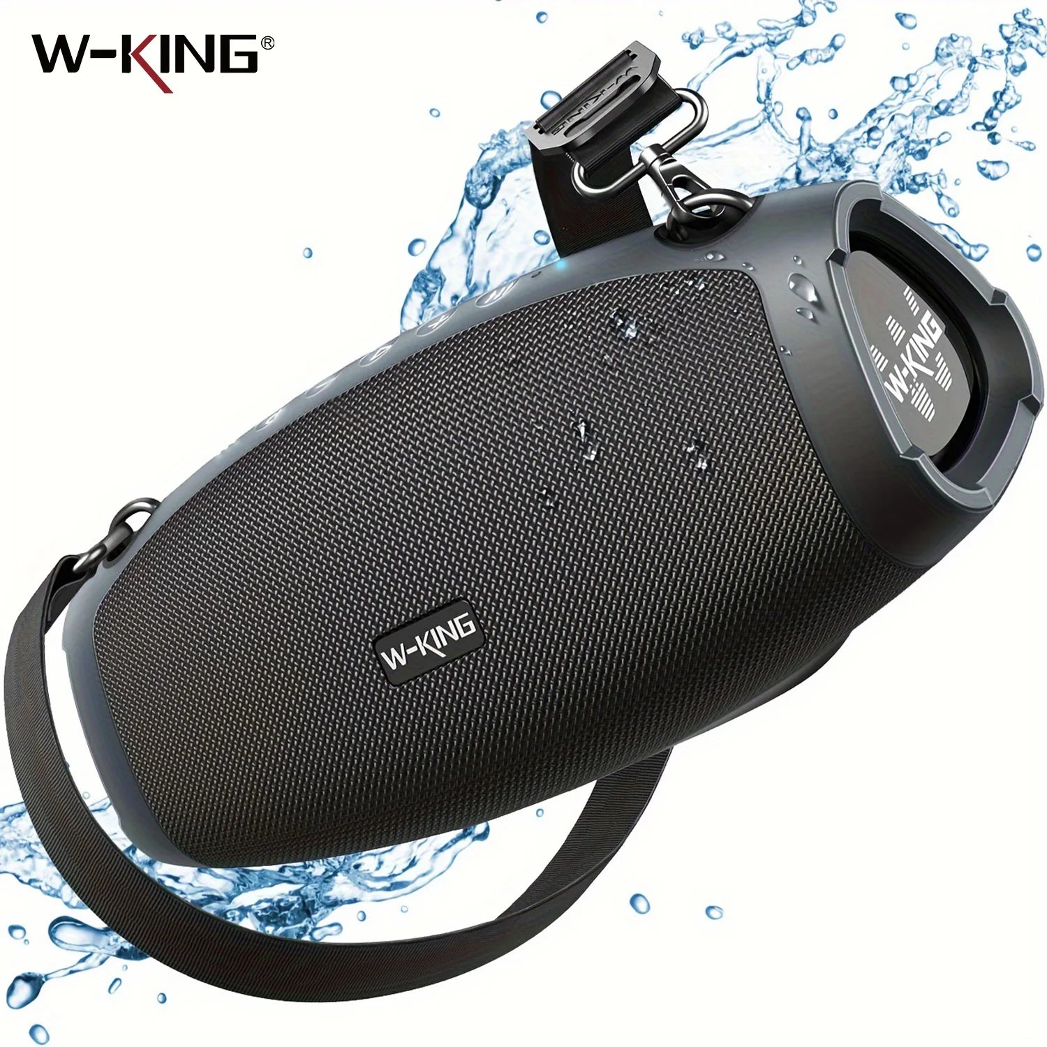 W-KING 70W Waterproof Portable Loud Bluetooth Speaker, Wireless Outdoor Boombox SubwooferTriple Passive Radiators-Deep Bass Image principale du produit
