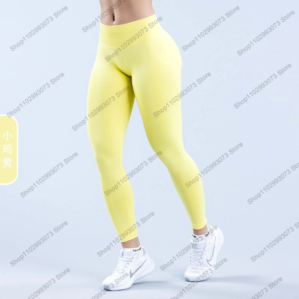 Women's High Waist Seamless Yoga Leggings Tummy Control Butt Lifting Workout Pants Soft Athletic Leggings for Gym Fitnes Running