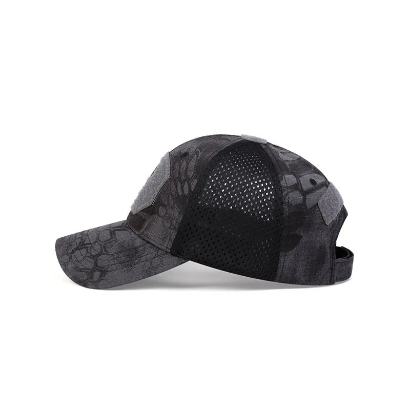 Skull Tactical Airsoft Cap Adjustable Breathable Sun Visor Trucker Hat Mesh Hunting Hiking Snapback Baseball hats gorra
