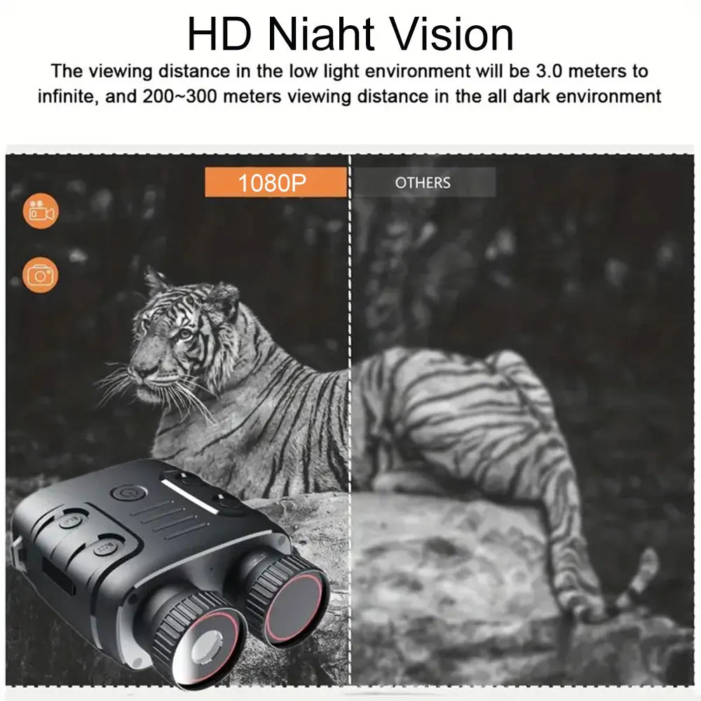 1080P Binocular Infrared Night-Visions Device 5X Binocular Day Night 850nm IR LED Photo Video Taking Digital Zoom for Hunt,Boat Secondary image