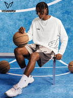 2025 Mens Quick Dry Workout T-Shirt Moisture Wicking Training Top Gym Fitness Long Sleeve Running Basketball Tee Athletic Wear
