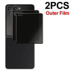 4in1 Privacy Screen Protector Inner & Outer Anti-Spy Hydrogel Films for Samsung Galaxy Z Flip 7 Flip7 Anti-peeping Protectors