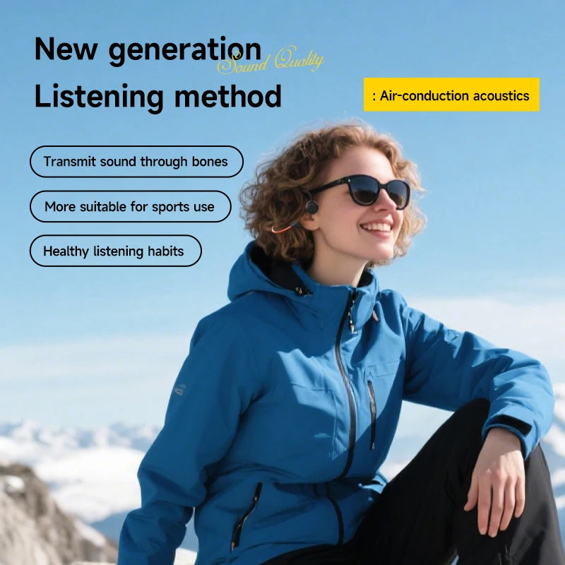 OnePlus Bone Conduction Headset Sport Headphone IPX8 Waterproof Bluetooth 5.4 Wireless Earphone Hands-free With Mic for Exercise