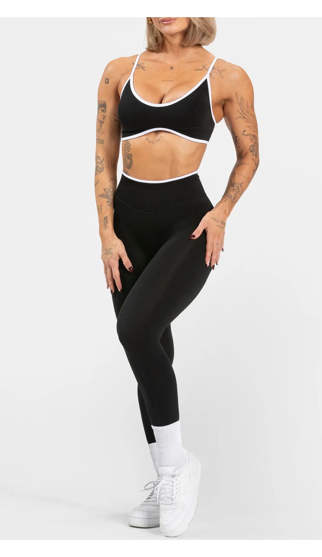 High Waist Leopard Print Yoga Pants, Butt Lifting Tummy Control Leggings 