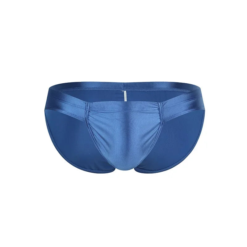 2026 fashion solid color men's three-dimensional triangle breathable sports low waist high elastic tight body
