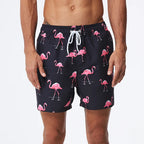 DATIFER Summer New Fashion Polyester Men Shorts Beach Quick Dry Printing Swimsuit Plus Size Mesh Liner Surfing Gym Shorts Men