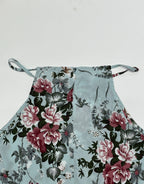 Women's Floral Print High Slit Thigh Halter Dress - Summer Sleeveless Sexy Bodycon Beach Party Clubwear