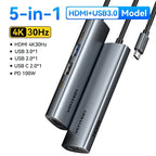 Vention USB C HUB 4K 60Hz Type C to HDMI RJ45 Ethernet PD 100W SD TF for MacBook PC iPad Sumsang PC Tablet Phone USB 3.0 Hub