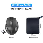 Vention Wireless Bluetooth 5.1 Mouse USB 2.4G Dual-Mode Ergonomic 4000 DPI Mute 6 Button Mouse for MacBook Tablet Laptop PC Mice