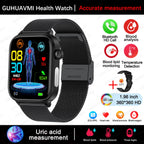 2025 New For XIAOM1 ECG+PPG Blood Fat Uric Acid Health Smartwatch Men Women Heart Rate Blood Pressure Bluetooth Call Smart Watch