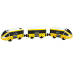 Wooden Locomotive Magnetic Electric Car Train Toys Fit Biro Wooden Diecast Slot Train Track Railway Educational Toys For Kids