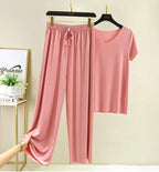 two piece set women top and pants Summer 2 piece sets womens outfits vacation 2026 new collection wide leg pants elegant casual