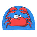 Kids Swim Cap Cartoon Pattern High Elastic Ear Protection Breathable for Pool Swimming Boys Girls Comfort Fit