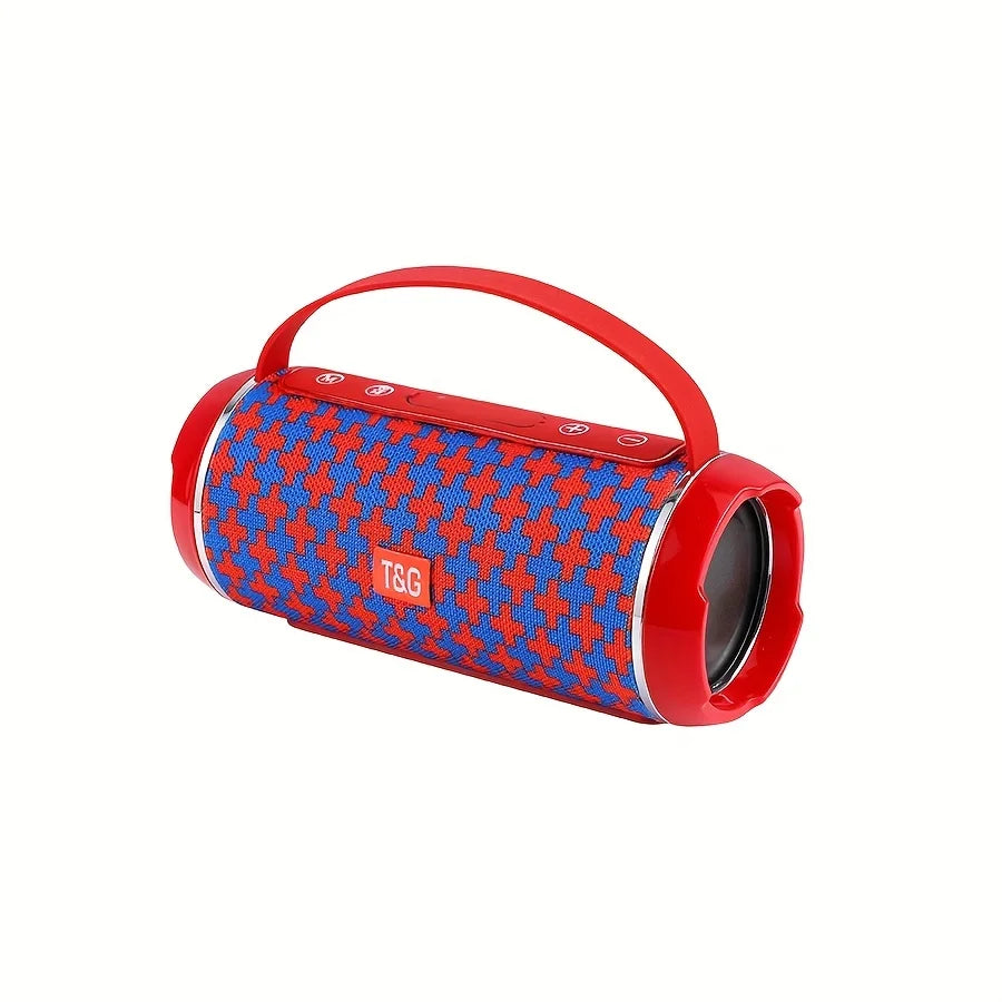TG116C Outdoor Portable Upright Wireless Compatible Speaker, Cute Little Cube Speaker Music player, Support USB/ TF/ FM Radio Mu