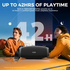 W-KING (120W PEAK)70W Portable Loud Bluetooth Speakers with Wireless Microphone,  Waterproof Outdoor Wireless Bluetooth