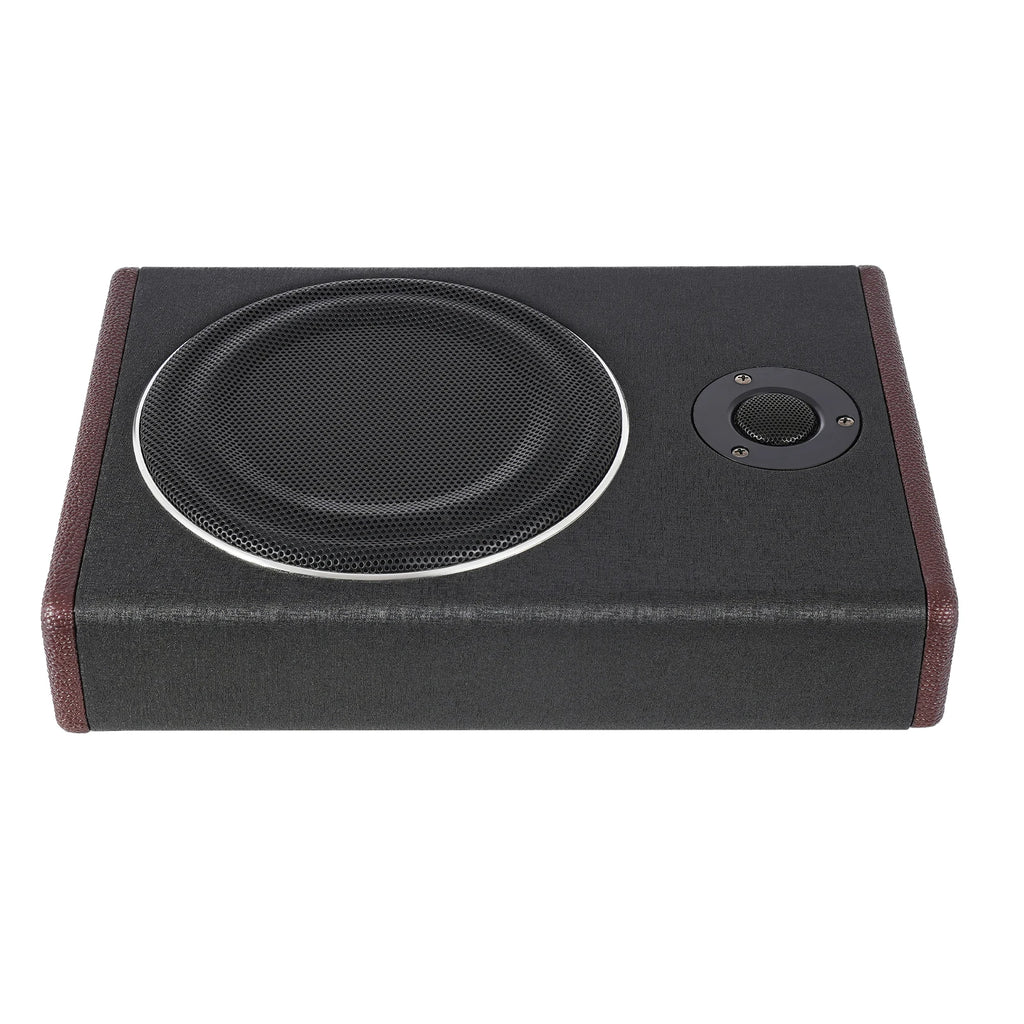 8 Inch Ultra Slim Car Subwoofer Under Seat 12V 600W Car Active Subwoofer Compact Car Bass Audio Car Stereo Amplifier Speaker