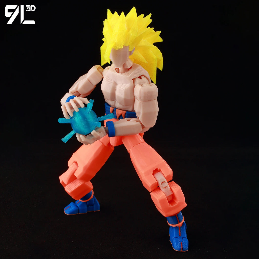 9L3D Printed Dragon Ball Son Goku Vegeta Beerus Frieza Anime Lucky13 Dummy13 Titan13 Action Figures Multi-Jointed Movable Toys