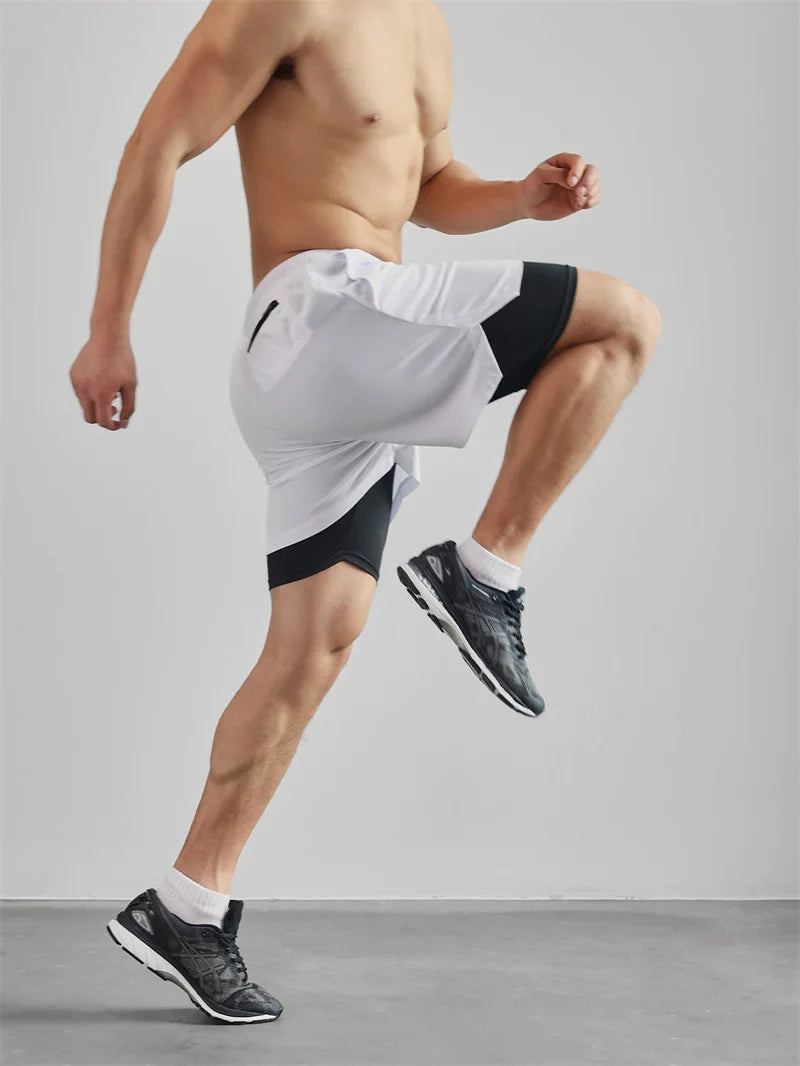Print 2 in 1 Running Workout Shorts for Men Christian Gym Athletic Performance Shorts with Phone Pocket Towel Loop Activewear