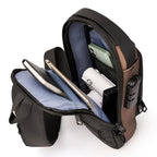 Multifunction Designer Anti-theft USB Shoulder Bag Crossbody Travel Sling Pack Messenger Pack Chest Bag Male Luxury Brand Men