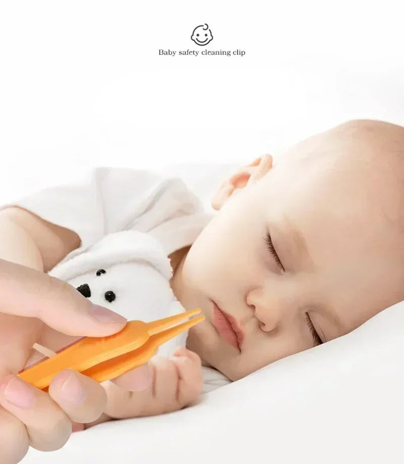 Tweezers Cleaning Forceps Baby Plastic Tweezers Nose Cleaner Tool Toddler Nasal Cavity Care Supplies Baby Essentials Kids Safety