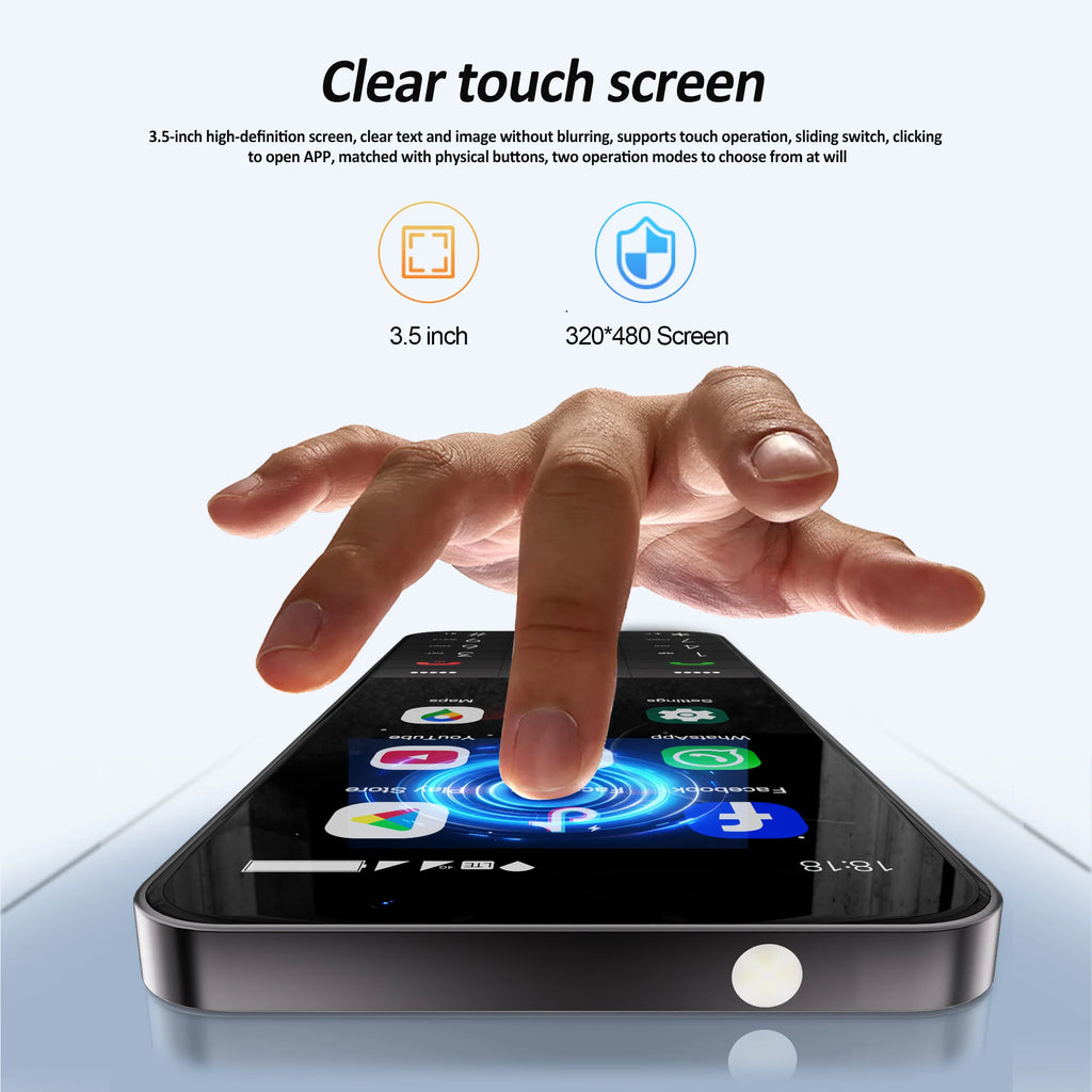 UNIWA F26 PRO 4G Touchscreen Smartphones Keypad Phone 3.5” Dual SIM Android 11 2GB+16GB 2850mAh Cellphone Whatsapp Google Store