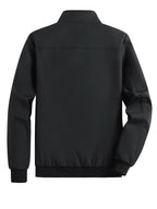 Men's Spring and Autumn Thin Casual Jacket Solid Color Stand Collar Cardigan Jacket Men's Outdoor Sports Casual Versatile Top