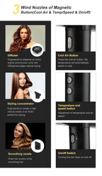 VGR Leafless Hair Dryer Professional Negative Ion Blower Dryer Brushless Motor 11000RPM Powerful Electric Dryer for Salon V-427