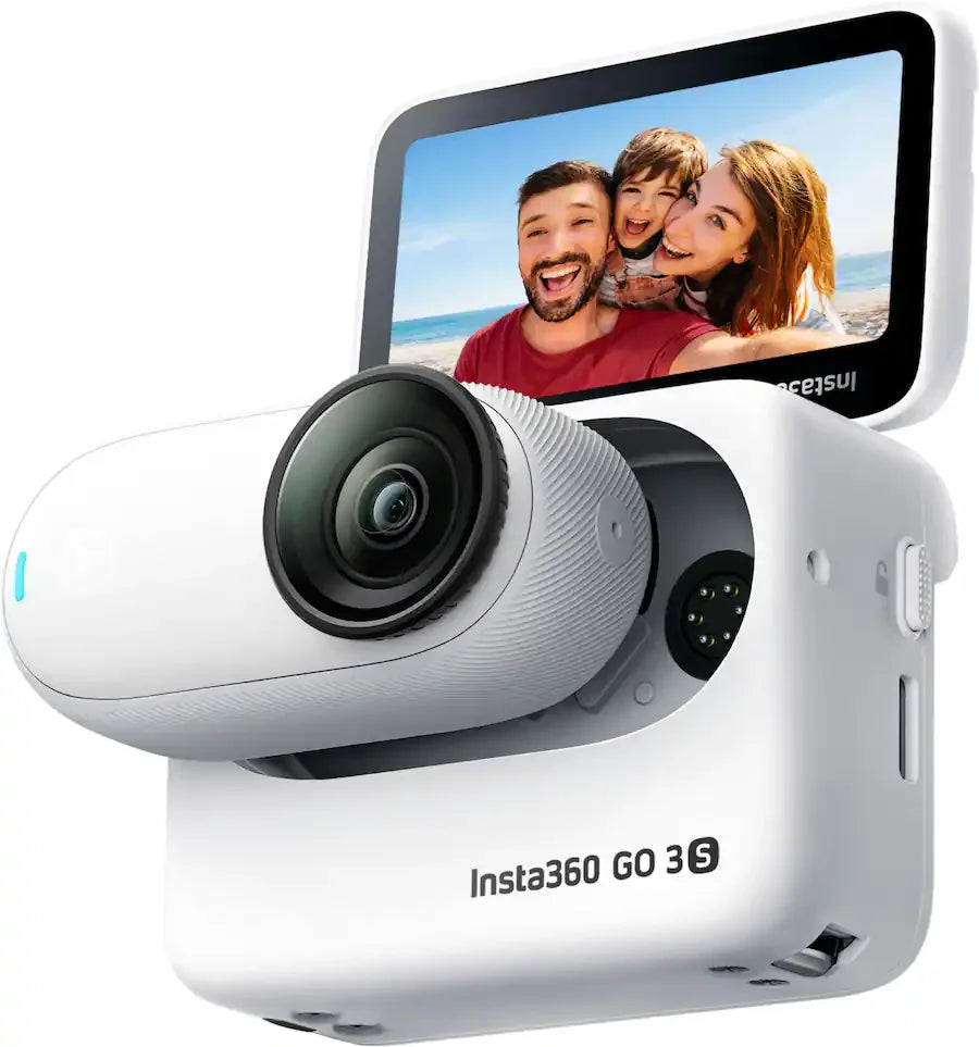 Insta360 GO 3S 128GB (officially refurbish)-Vlog Mini 4K camera, hands-free POV, universal Fixation, Stabilisation