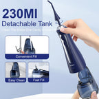 SEJOY Water Flosser Irrigator Dental Teeth Whitening strips Portable 230ML Tank 5 Modes 8 Jet Tips Washing Machine for Home