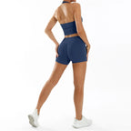 Scrunch Sports Suit Women's Yoga Set Gym Wear Sexy Sports Bras and Flared Leggings Sets Fitness Outfits Female Workout Clothes