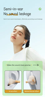 Lenovo Wireless Headsets Bluetooth 5.3 ENC Earbuds LED Power Display TWS Sport Noise Cancel Headphone with Mic For IPhone